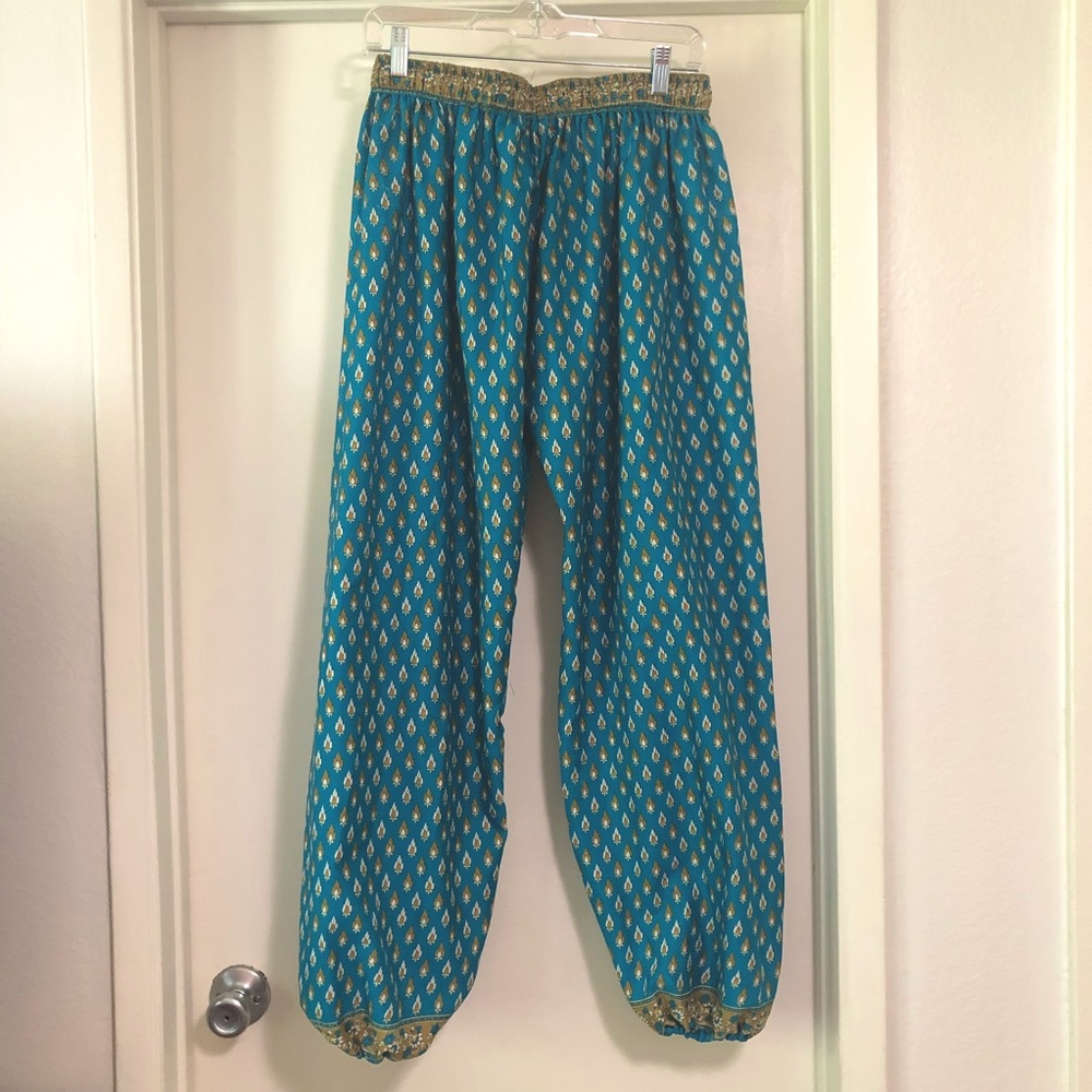 Elastic ankle harem pants from India
